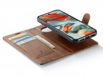 CaseMania 2in1 Bookcase MagSafe Qi2 Cognac - Google Pixel 10a Hoesje