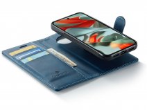 CaseMania 2in1 Bookcase MagSafe Qi2 Donkerblauw - Google Pixel 10a Hoesje