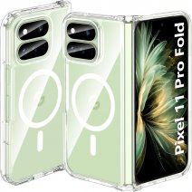 CaseMania Google Pixel 11 Pro Fold hoesje Clear TPU Case MagSafe Qi2 Compatible