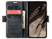 CaseMania Vintage Slim Bookcase Zwart - Google Pixel 9 Pro Fold hoesje