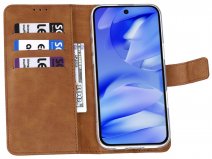 CaseBoutique Classic Card Wallet Cognac - Google Pixel 9a hoesje