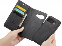 CaseMania 2in1 Magnetic Bookcase Zwart - Google Pixel 9a Hoesje