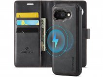 CaseMania 2in1 Magnetic Bookcase Zwart - Google Pixel 9a Hoesje