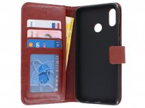Book Case Wallet Bruin - Honor 10 Lite hoesje