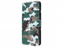 Camouflage Book Case - Honor 10 Lite hoesje