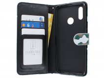 Camouflage Book Case - Honor 10 Lite hoesje