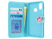 Bloemenprint Book Case - Honor 10 Lite hoesje