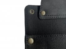 Horeca Holster voor iPad Mini - Zwart Leer/Canvas