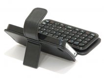 Keyboard Kunstleren Sideflip Case voor iPhone 4/4S