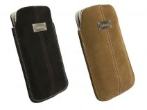 Krusell Luna Nubuck Leren Sleeve Case Hoes iPhone