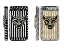 Royal Panther Diamond Back Case Hoes voor iPhone 4