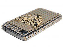 Royal Panther Diamond Back Case Hoes voor iPhone 4
