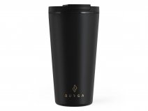 Burga Coffee Mug Black - Herbruikbare Koffiebeker Isolerend