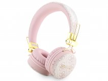 Guess 4G Monogram Bluetooth On-Ear Koptelefoon - Roze