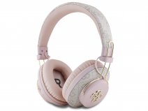 Guess Big 4G Monogram Bluetooth Over-Ear Koptelefoon - Roze