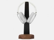 Oakywood 2 in 1 Headphone Stand met Draadloze Oplader Walnut