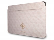 Guess Big 4G Monogram Laptop Sleeve Roze - MacBook 13