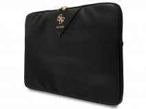 Guess Big 4G Pebbled Laptop Sleeve Zwart - MacBook Pro 16