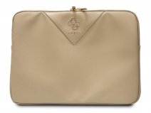 Guess Big 4G Pebbled Laptop Sleeve Goud - MacBook 13