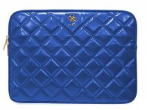 Guess Big 4G Quilted Laptop Sleeve Blauw - MacBook 13