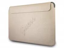 Guess Saffiano Laptop Sleeve Goud - MacBook 13