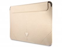 Guess Saffiano Triangle Sleeve Goud - MacBook 13