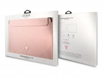 Guess Saffiano Triangle Sleeve Roze - MacBook 13