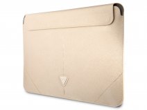 Guess Saffiano Triangle Sleeve Goud - MacBook Pro 16