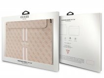 Guess Varsity Monogram Laptop Sleeve Roze - MacBook 15