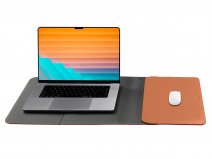 Orbitkey Hybrid Laptop Sleeve 16 inch Hoes met Deskmat - Terracotta