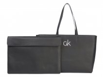 Calvin Klein Laptop Tote Zwart - Dames Laptoptas met Sleeve