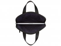Decoded Slim Bag Zwart - Leren Laptoptas tot 15 inch