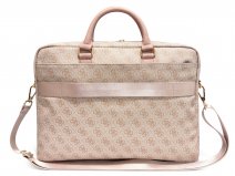Guess 4G Monogram Laptop Bag Laptoptas tot 16 inch - Roze