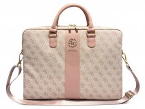 Guess 4G Monogram Laptop Bag Laptoptas tot 16 inch - Roze