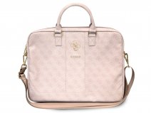 Guess Big 4G Monogram Laptop Bag Roze - Laptoptas tot 16 inch
