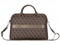 Guess Triangle Monogram Laptop Bag Laptoptas tot 16 inch - Bruin