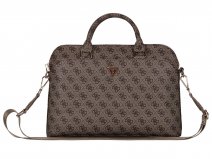Guess Triangle Monogram Laptop Bag Laptoptas tot 16 inch - Bruin