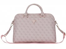 Guess Triangle Monogram Laptop Bag Laptoptas tot 16 inch - Roze