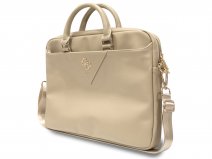 Guess Big 4G Pebbled Laptop Bag Goud - Laptoptas tot 16 inch