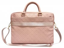 Guess Peony Monogram Laptop Bag Laptoptas tot 16 inch - Roze