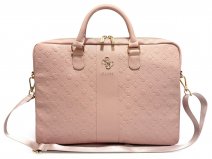 Guess Peony Monogram Laptop Bag Laptoptas tot 16 inch - Roze