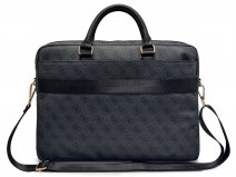 Guess 4G Monogram Laptop Bag Laptoptas tot 16 inch - Zwart
