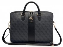 Guess 4G Monogram Laptop Bag Laptoptas tot 16 inch - Zwart