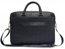Guess Peony Monogram Laptop Bag Laptoptas tot 16 inch - Zwart