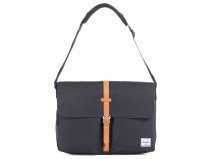 Herschel Columbia Messenger Laptoptas tot 15 inch (Black/Tan)