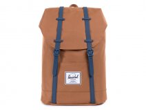Herschel Retreat Rugzak met 15 inch Laptopvak (Caramel/Navy)