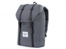 Herschel Retreat Rugzak met 15 inch Laptopvak (Charcoal Crosshatch)