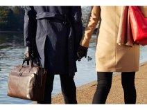 Knomo Amesbury Double Zip Brief - Leren Laptoptas tot 15 inch (Bruin)