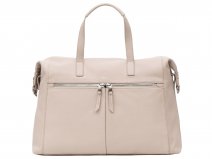 Knomo Audley Tote Beige Leer - 14 inch Dames Laptoptas