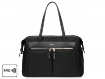 Knomo Curzon Shoulder Tote - 15 inch Laptoptas (Zwart)